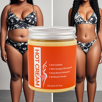 Crème Amincissante Bio Naturelle Chauffante Brûle-Graisse Best-Seller pour la Taille et le Ventre, Élimination de la Cellulite, Raffermissante et Tonifiante Musculaire
