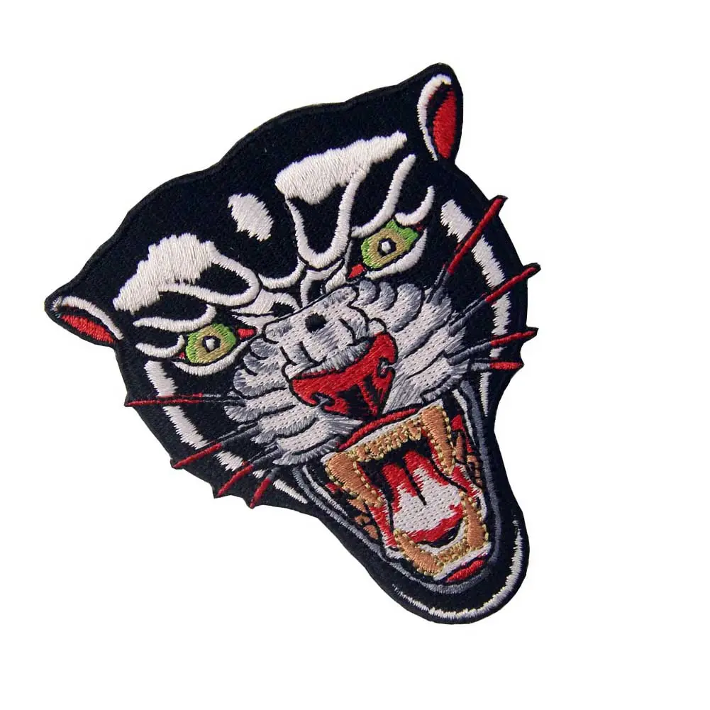 Embird Custom Embroidery The Roaring Panther New Fashion Handmade Applique Design Iron On Patch