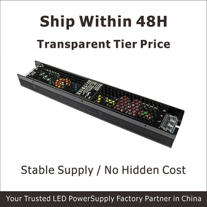 Driver LED pour éclairage d'exposition 24V 300W, OEM ODM HRS Triac LED 0-10V, câblage de signal unique et séparé, sans dérive de tension - Product Image 4