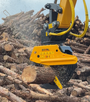 Accessoire de défrichage forestier pour excavatrice de construction, scie à grappin pour la coupe de branches hautes