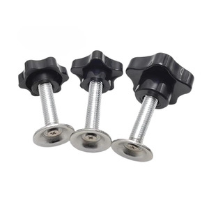 <span class=keywords><strong>Tornillo</strong></span> de sujeción de plástico con rosca macho M5 M6 <span class=keywords><strong>M8</strong></span> M10, perilla en forma de estrella negra, mango de agarre, apriete manual, <span class=keywords><strong>tornillo</strong></span> de pulgar estándar ISO - Product Image 3