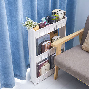 Crack Rack ชั้น<span class=keywords><strong>ว</strong></span>างของพลาสติก,ชั้น<span class=keywords><strong>ว</strong></span>างของอเนกประสงค์แบบมีล้อถอดได้ชั้น<span class=keywords><strong>ว</strong></span>างของข้างช่องว่าง<span class=keywords><strong>3</strong></span>ชั้นสำหรับห้องครัวห้องน้ำ - Product Image 3