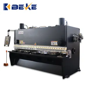 BEKE E21S hydraulic 6mm copper sheet guillotine cutting machine NC copper sheet guillotine cutter