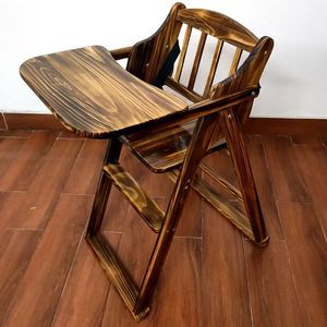 Seggiolone per Bambini in <span class=keywords><strong>Legno</strong></span> Naturale, Ecologico, Ergonomico, Pieghevole e Portatile, per Casa e Ristorante - Product Image 4