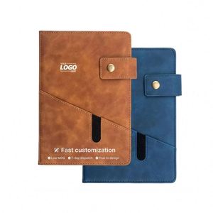 <b>Custom</b> Design Leather Notebook Portable Small Notebook with Personalized Logo Business Promotional Gift - Product Image 1