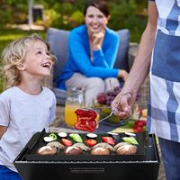Plateau de cuisson en métal pour légumes, antiadhésif, robuste, portable, accessoires de barbecue pour le camping, pour légumes, poisson, crevettes, viande
