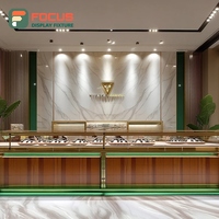 Système de présentation de bijoux moderne, vitrine en bois pour boutique