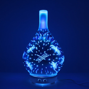Difusor de Aroma de Cristal de 100 ml, Humidificador Ultrasónico con Luz LED para el Hogar, Oficina o Escritorio, con Temporizador de 2 y 8 Horas - Product Image 5