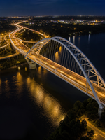 Puente de Estructura de Acero de Gran Envergadura, Estructura de Acero Prefabricada para Pasos Elevados de Carreteras, OEM ODM