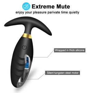 Vibratore anale Butt Plug massaggiatore prostatico con telecomando Wireless indossabile vibrazione uovo Dildo giocattoli del sesso per donne uomini adulti - Product Image 2