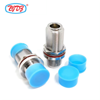 Approvisionnement d'usine Matériau en laiton N Type Femelle à N Femelle Jack écrous Adaptateur de cloison RF Coaxial Coaxial Adaptateur Convertisseur Connecteurs