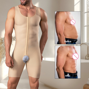 Débardeur de compression post-chirurgical multi-corsets en spandex grande taille pour hommes, gaine amincissante Faja colombienne, vente en gros - Product Image 1