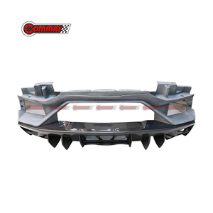 Kit carrosserie style SVJ pour Lamborghini Aventador LP700 : pare-chocs avant, jupes latérales, embouts d'échappement, aileron arrière, pare-chocs arrière en fibre de carbone semi-complète - Product Image 5