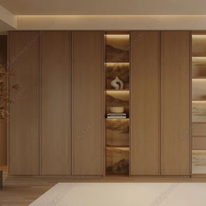 Estantería Moderna de Madera Contrachapada con 3 Estantes, Muebles Ecológicos Fabricados en Fábrica para Comedor, Hogar, Apartamento, Gimnasio, Casa de Campo - Product Image 2