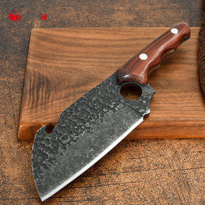 Couteau de boucher en gros de 6,6 pouces, forgé à la main, couteau de cuisine serbe avec manche en bois, <span class=keywords><strong>services</strong></span> OEM - Product Image 6