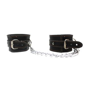 Restrizioni Bondage, polsini alla caviglia maschio che indossa Bondage giocattolo del sesso nuovi prodotti caldi vera <span class=keywords><strong>pelle</strong></span> migliora il piacere del sesso nero 57*37*41cm - Product Image 1