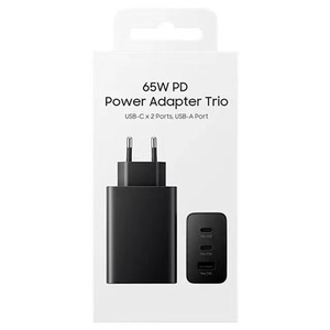 Adaptateur secteur 65W pour téléphone 3 Ports chargeur super rapide PD3.0 chargeur <span class=keywords><strong>de</strong></span> téléphone 65W PD adaptateur secteur <span class=keywords><strong>Trio</strong></span> pour Samsung - Product Image 1
