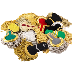 Epaulettes Personalizadas OEM, Insignias de Hombro Estilo Piloto, Accesorios de Uniforme Formal, Diseño de Logotipo - Product Image 1