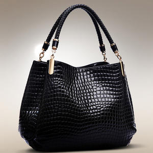 Sac à main élégant pour femme en PU imprimé crocodile avec fermeture éclair carrée, personnalisable – Offre spéciale - Product Image 4