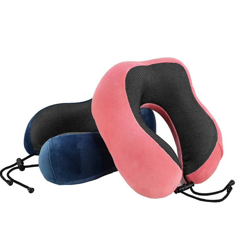 Hot Selling Neck Pillow For Travel Car U-shaped Pillow With Buckle Lock Custom Memory Foam Pillow