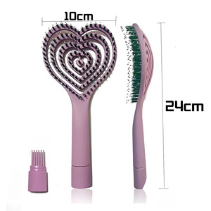 Nouvelle brosse à <span class=keywords><strong>cheveux</strong></span> creuse ovale en nylon pour hommes femmes enfants avec de longs <span class=keywords><strong>cheveux</strong></span> courts bouclés droits et lisses séchage plus rapide - Product Image 4