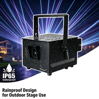 Lumière laser de mariage IP65 3W, animation couleur intégrale, contrôle sans fil via application mobile, contrôle DMX512 pour concert, événement, discothèque, fête