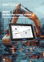 Système de contrôle de qualité pour excavatrice Qianxun SpatiX MX01 RTK GNSS pour chantier de construction intelligent, récepteur Qianxun RTK pour le contrôle des machines