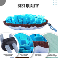 Personnalisé 2 en 1 Pet Slow Eating Enrichissement Dog Feeding Mat Pet Dog Snuffle Mat Training Sniffing Mat for Dogs