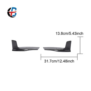 Alerones Laterales de Fibra de Carbono para Parachoques Trasero, Compatibles con <span class=keywords><strong>Audi</strong></span> <span class=keywords><strong>A5</strong></span> Quattro <span class=keywords><strong>S</strong></span> <span class=keywords><strong>Line</strong></span> S5 <span class=keywords><strong>Sportback</strong></span> <span class=keywords><strong>2017</strong></span>-2019 - Product Image 3