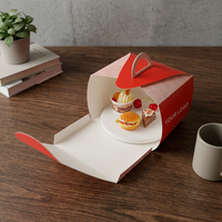 Boîte de transport pour gâteaux SP3743, de qualité alimentaire, avec base renforcée, boîte en papier légère