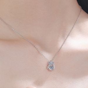 จี้เพชรโมอิส S925มงกุฎสร้อยคอเงินสเตอร์ลิงประดับของขวัญวันวาเลนไทน์ - Product Image 2