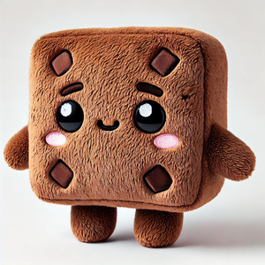 Kawaiibrownie personalizado pastel cojín peluches colección decoración del hogar felpa comida felpa - Product Image 5