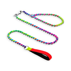 Vente en gros de chaînes de serpent robustes pour chien Laisse et collier arc-en-ciel - Product Image 1