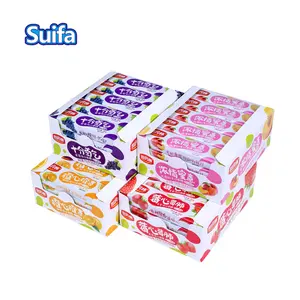 Suifa, caramelo sabroso, fresa, naranja, melocotón, fruta dulce, caramelo masticable, venta al por mayor, caramelo de comida