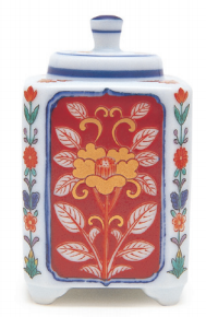 Quemador de Incienso Japonés Hecho a Mano de Porcelana Nishiki Botan de Arita Ware de Nipponkodo (1 Pieza) - Product Image 2