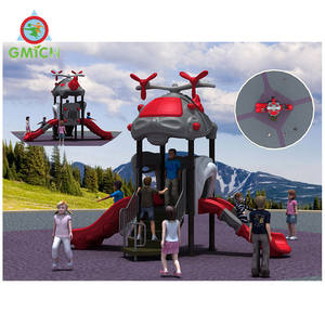 Ensemble d'équipement de terrain de jeu sur le thème des vaisseaux spatiaux Toboggans en plastique pour les parcs Aire de jeux d'aventure en plein air pour les enfants - Product Image 3