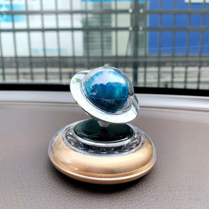 Difusor de Aromas Giratorio para Coche con Energía Solar, Evaporación Natural, Accesorio de Perfume Flotante Interestelar, Azul, Dorado, Verde - Product Image 5