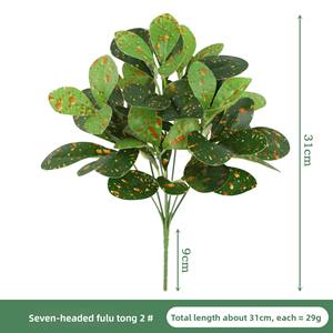 Plantes vertes feuilles murales bouquets faux accessoires aménagement paysager bouquets fleurs artificielles - Product Image 6