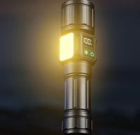 Lampe de poche LED COB avec lumière latérale, portable, haute intensité, longue durée de vie de la batterie, pour la maison et l'extérieur, lampe de réparation d'urgence, lampe de travail