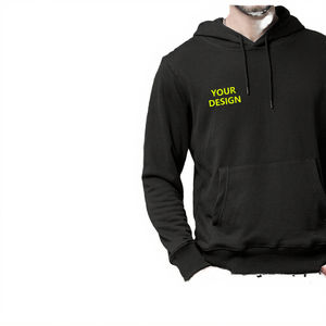 Sudadera con Capucha Unisex Extra Grande de Algodón 100% Sólido para Hombre, Conjunto Ecológico de Invierno, Formal, Casual, Preppy, Venta al por Mayor - Product Image 3