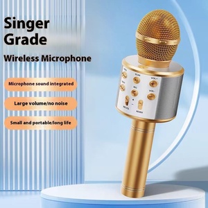 Không Dây WS 858 Cầm Tay <span class=keywords><strong>Karaoke</strong></span> Microphone Cho Trẻ Em Đầy Màu Sắc Ánh Sáng Tăng Cường Hiệu Suất Cardioid Mô Hình Cực XLR Kết Nối - Product Image 2