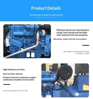 Groupe électrogène triphasé 62,5 kVA/125 kVA à démarrage à distance, 1800 tr/min, étanche à la pluie et à la neige, silencieux, refroidi par eau, avec ATS, pour stockage frigorifique