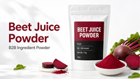 Poudre de jus de betterave pure de qualité GMP, anthocyanine, extrait de betterave rouge soluble dans l'eau pour complément alimentaire, vente en gros