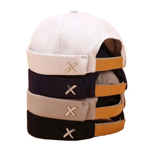 Nuevo Sombrero de Marinero Retro para <span class=keywords><strong>Hombre</strong></span> y Mujer, Estilo Landlord, Tendencia Urbana de Primavera y Verano, Sombrero Melón - Product Image 3