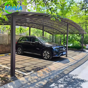 Nouveau <span class=keywords><strong>garage</strong></span> d'abri d'auto de polycarbonate de conception avec le cadre en aluminium - Product Image 4