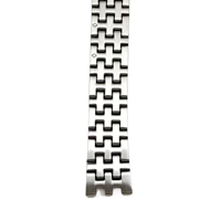Bracelet de montre en acier inoxydable à texture verticale Wang Bead, bracelet en métal brossé, bracelet fin pour femmes, montres intelligentes élégantes