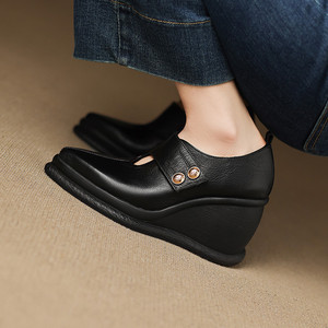 Chaussures pour hommes en cuir véritable, grandes tailles, formelles et décontractées, pour l'automne et les mariages, respirantes et résistantes à l'usure - Product Image 6