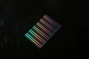 Schillerblende Blatt Regenbogen Farbblatt buntes Blatt schillerndes Acryl