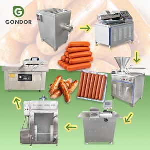 เครื่องผลิตไส้กรอกซาลามีโบโลญญ่าแบบอัตโนมัติ บรรจุและจ่ายไส้กรอกตามปริมาณ สายการผลิตแบบเยอรมัน - Product Image 1