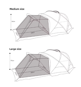 Tente Neptune Outdoor Quatre Saisons, Dôme Sphérique en Nylon Épaissi, Coupe-Vent, Imperméable, Cadre en Aluminium, <span class=keywords><strong>Camping</strong></span> Familial, Une Chambre - Product Image 6